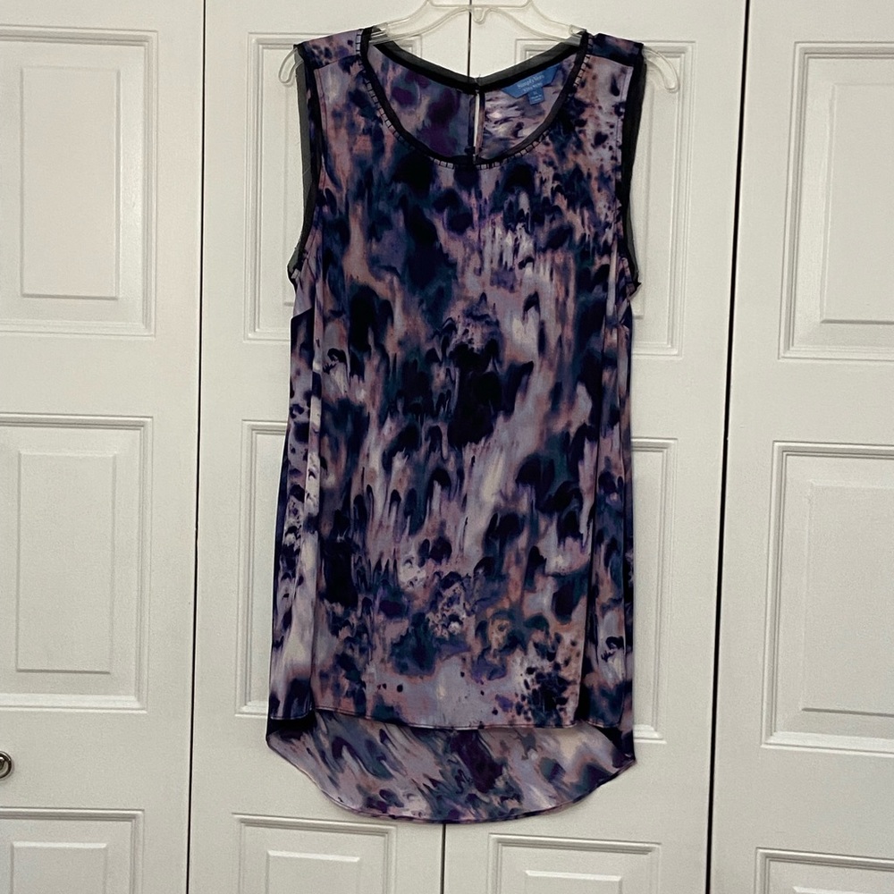 Simply Vera Vera Wang, Tunic Tank-top with button and draped back, Size XL